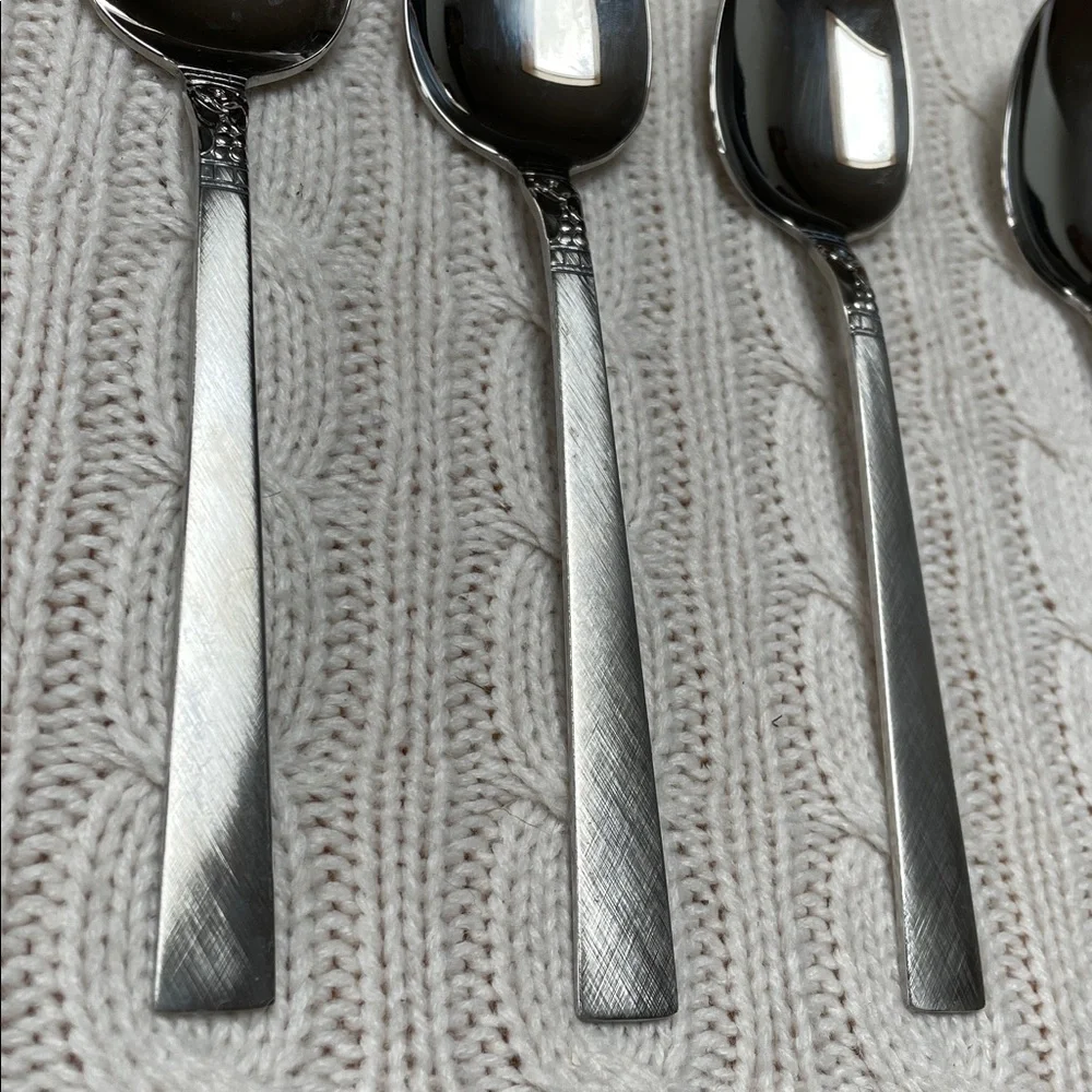 Oneida Northland Brookwood 4 tablespoon set. W.M. Dalton Stainless Flatware.